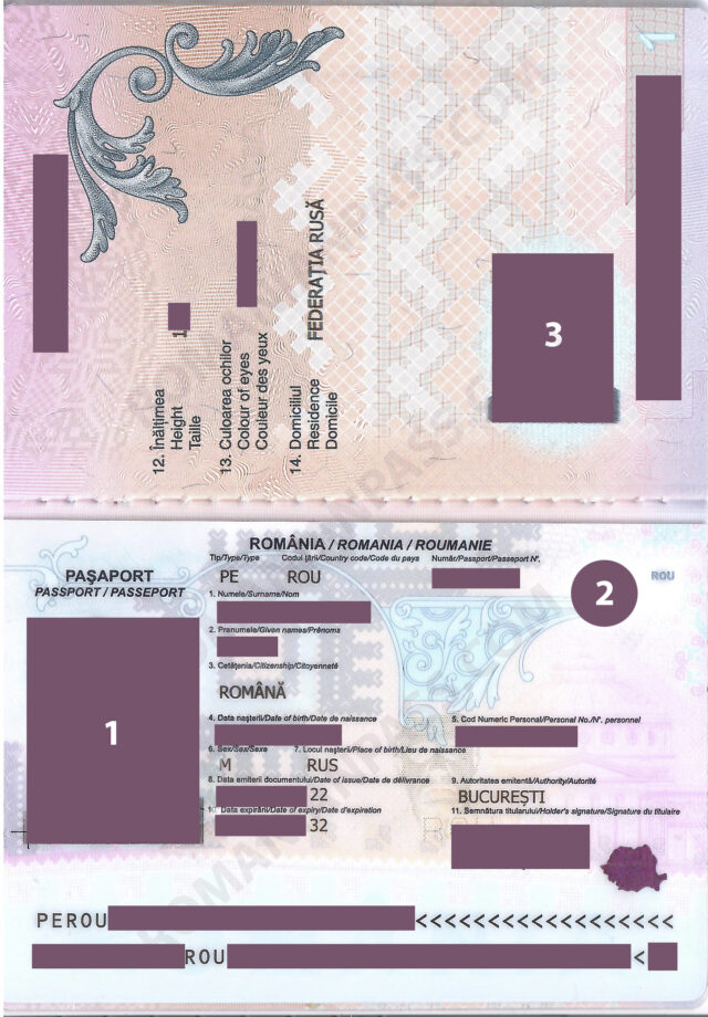 Заграничный румынский паспорт